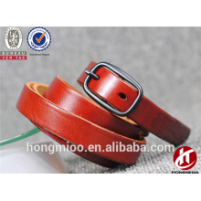 Wenzhou OEM/ODM nice first layer leather for ladies belt pure cowhide belt without interlayer